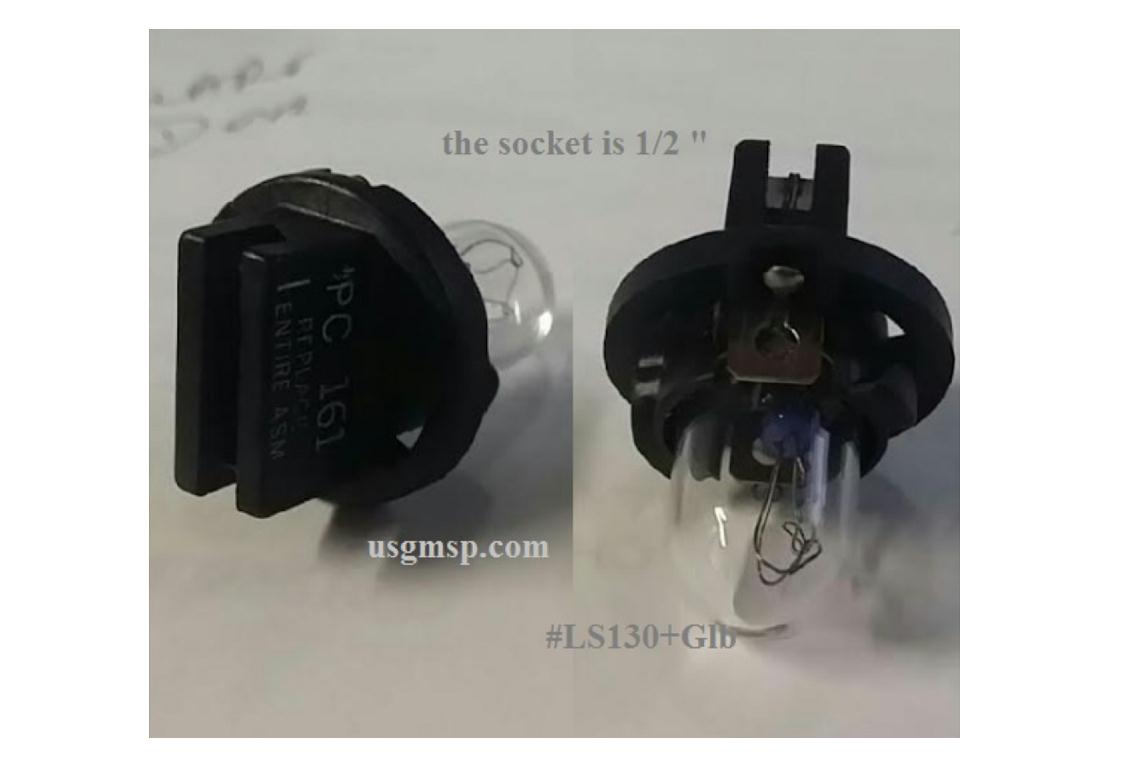 Socket: Instrument Panel & Globe (set) 1/2" (1)